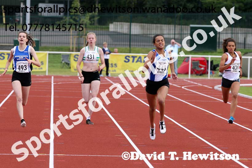 Under-17 womens 300 metres. Photo: David T. Hewitson/Sports for All Pics